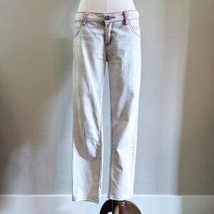 Custo Barcelona Skinny Jeans with Unique Embroidery - Size 27